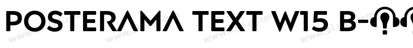 Posterama Text W15 B字体转换